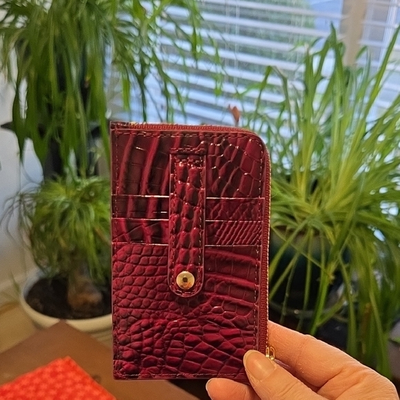 Brahmin Lennon Credit Card Wallet in Sugar Plum Melbourne. NWT. - Picture 2 of 14